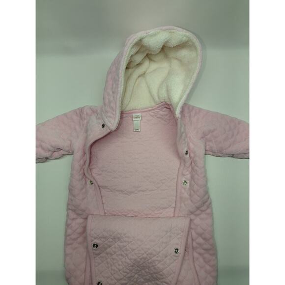 Nordstrom Baby Quilted Cotton Bunting Pink Size 6 Months - Picture 8 of 13